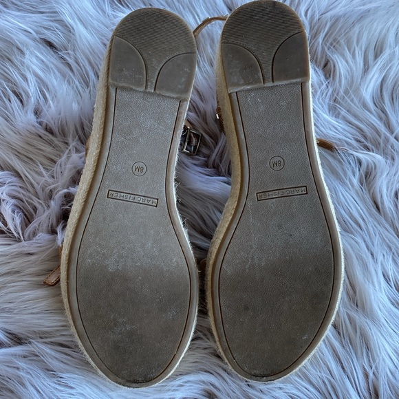 Marc Fisher Jazlyn Espadrille Strappy Studded Wrap Wedge Heel Sandals 8 - Picture 8 of 10